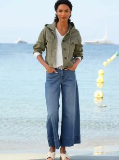 Veste en jean aspect jean tendance et décontracté