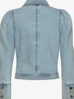Veste en jean avant boutonné