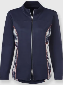 Veste en jersey avec empiècements sur les côtés et manches longues