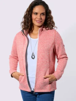 Veste en polaire polaire tricotée à l'intérieur légèrement gratté