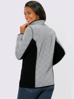 Veste en polaire tricot jacquard de qualité