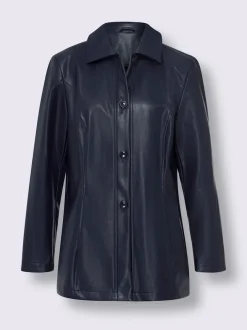 Veste en synthétique imitation cuir souple