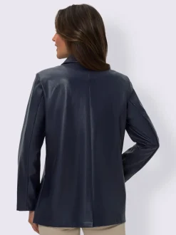 Veste en synthétique imitation cuir souple