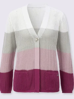 Veste en tricot ajouré ajouré