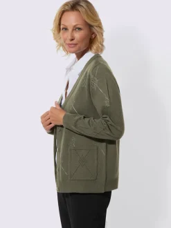 Veste en tricot ajouré ajouré