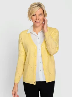 Veste en tricot ajouré ajouré