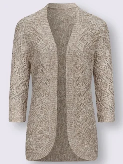 Veste en tricot ajouré motif ajouré léger
