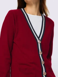 Veste en tricot allure marine