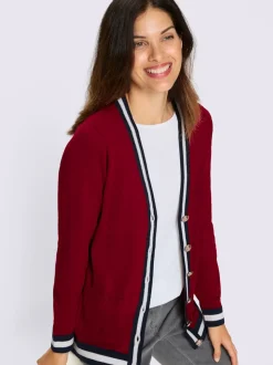 Veste en tricot allure marine