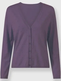 Veste en tricot avec viscose (ecovero)