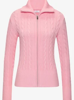 Veste en tricot col à revers tendance