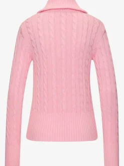 Veste en tricot col à revers tendance