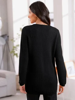 Veste en tricot coupe ouverte