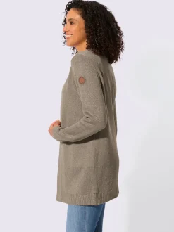 Veste en tricot coupe ouverte affinante