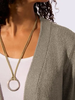 Veste en tricot coupe ouverte affinante