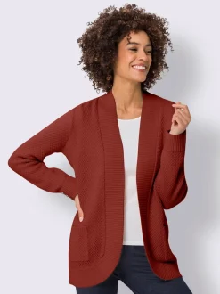 Veste en tricot coupe ouverte affinante