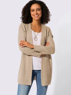 Veste en tricot coupe ouverte affinante
