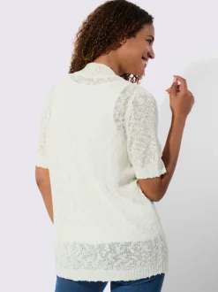 Veste en tricot coupe ouverte affinante
