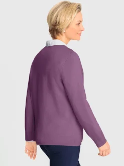 Veste en tricot fin 50% laine vierge