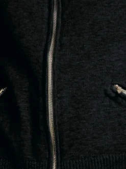 Veste en tricot fin motif tricot ajouré tendance