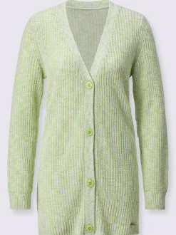 Veste en tricot forme longue confortable