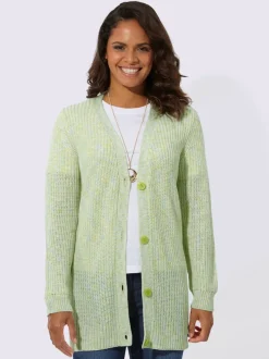Veste en tricot forme longue confortable