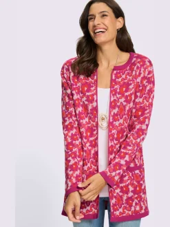 Veste en tricot jacquard motif jacquard original