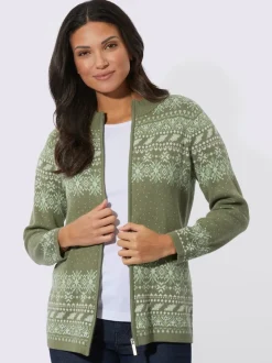 Veste en tricot jacquard superbe tricot jacquard