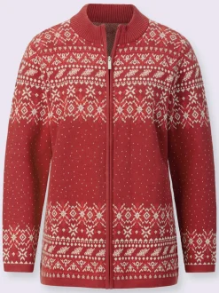 Veste en tricot jacquard superbe tricot jacquard