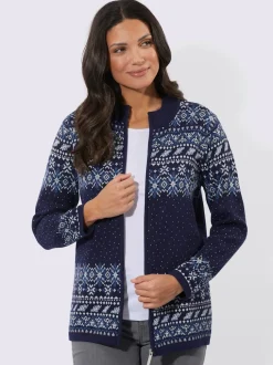 Veste en tricot jacquard superbe tricot jacquard