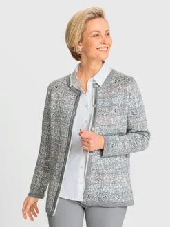 Veste en tricot 30% laine vierge