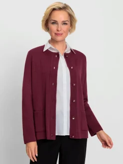 Veste en tricot 50% laine vierge (mérinos)