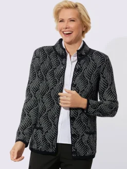 Veste en tricot 30% laine vierge (mérinos)