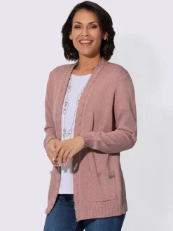 Veste en tricot mélange coton-viscose