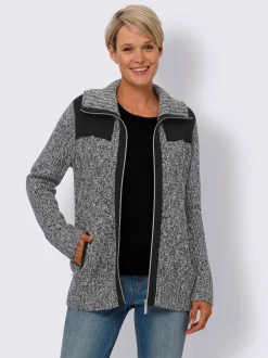 Veste en tricot poches raglan