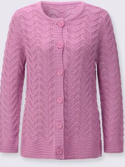 Veste en tricot superbe motif ajouré