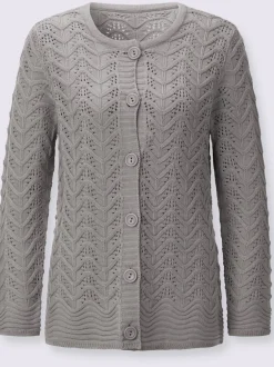 Veste en tricot superbe motif ajouré