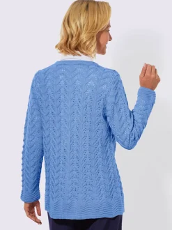 Veste en tricot superbe motif ajouré