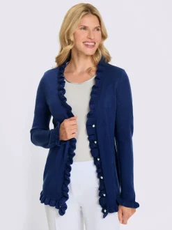 Veste en tricot superbes volants