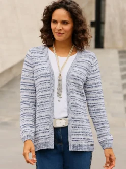 Veste en tricot tricot chiné