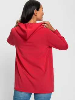 Veste légère à capuche avec cordon et poches sans fermeture