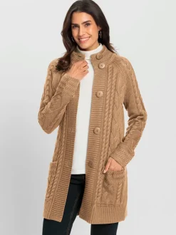 Veste longue en tricot 50% coton
