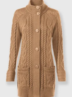 Veste longue en tricot 50% coton