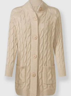Veste longue en tricot 60% coton