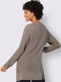 Veste longue en tricot 50% coton