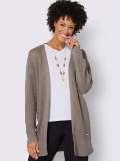 Veste longue en tricot 50% coton