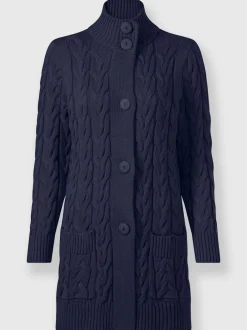 Veste longue en tricot 50% coton