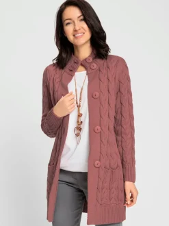 Veste longue en tricot 50% coton