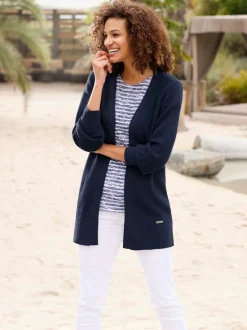 Veste longue en tricot 50% coton