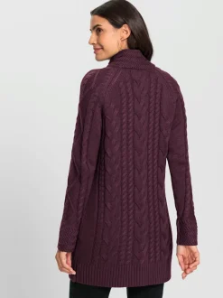 Veste longue en tricot 50% coton